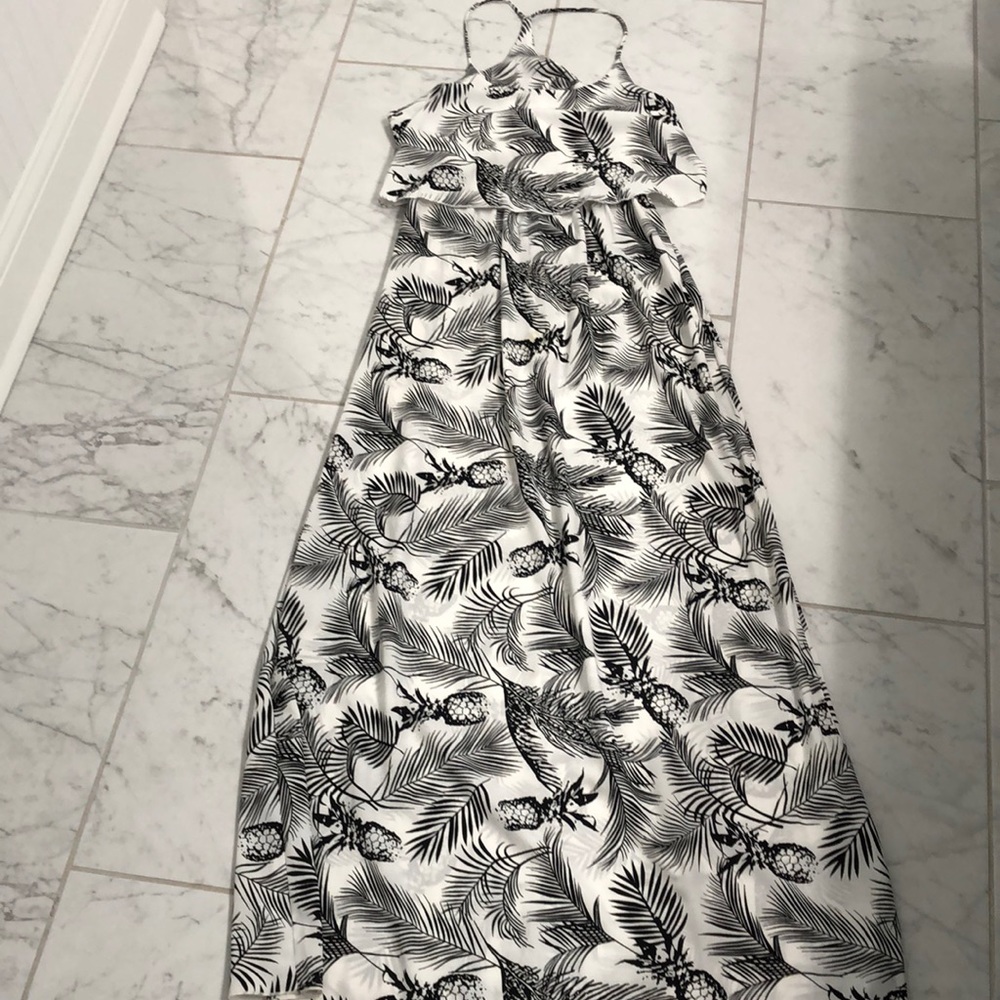 Black White Maxi Dress
